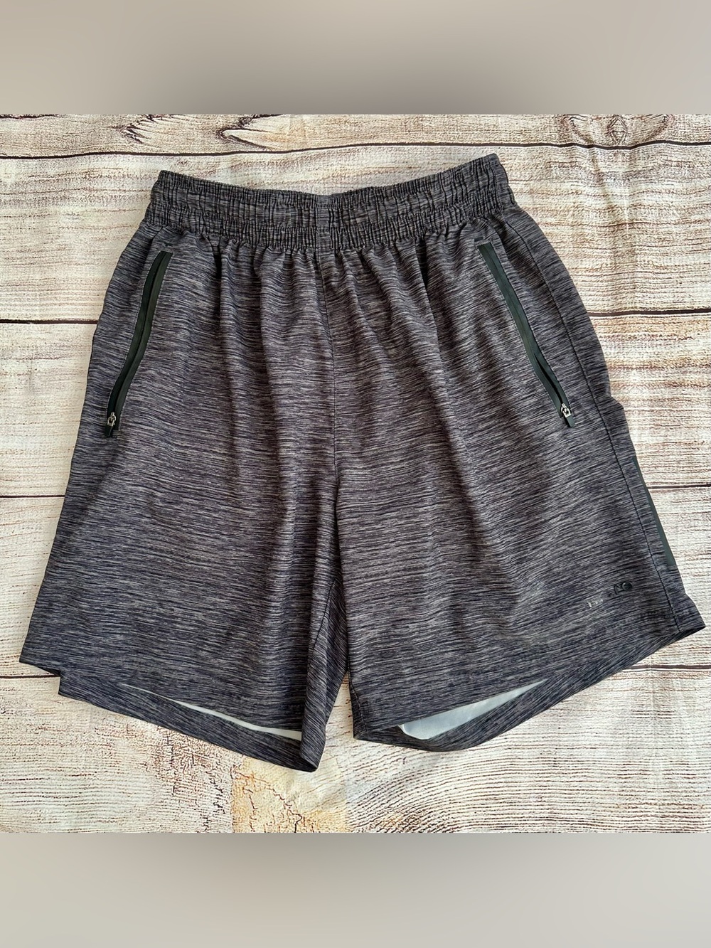 Mitre Grey Black Lightweight Woven Athletic Soccer Shorts Men’s Sz M